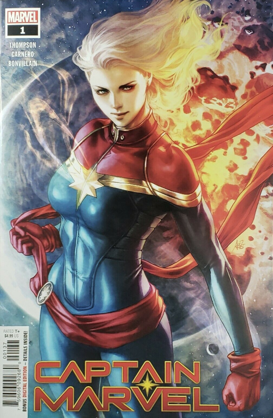 Captain Marvel #1 - Artgerm - Walmart 3-Pack Long Hair - CovrPrice