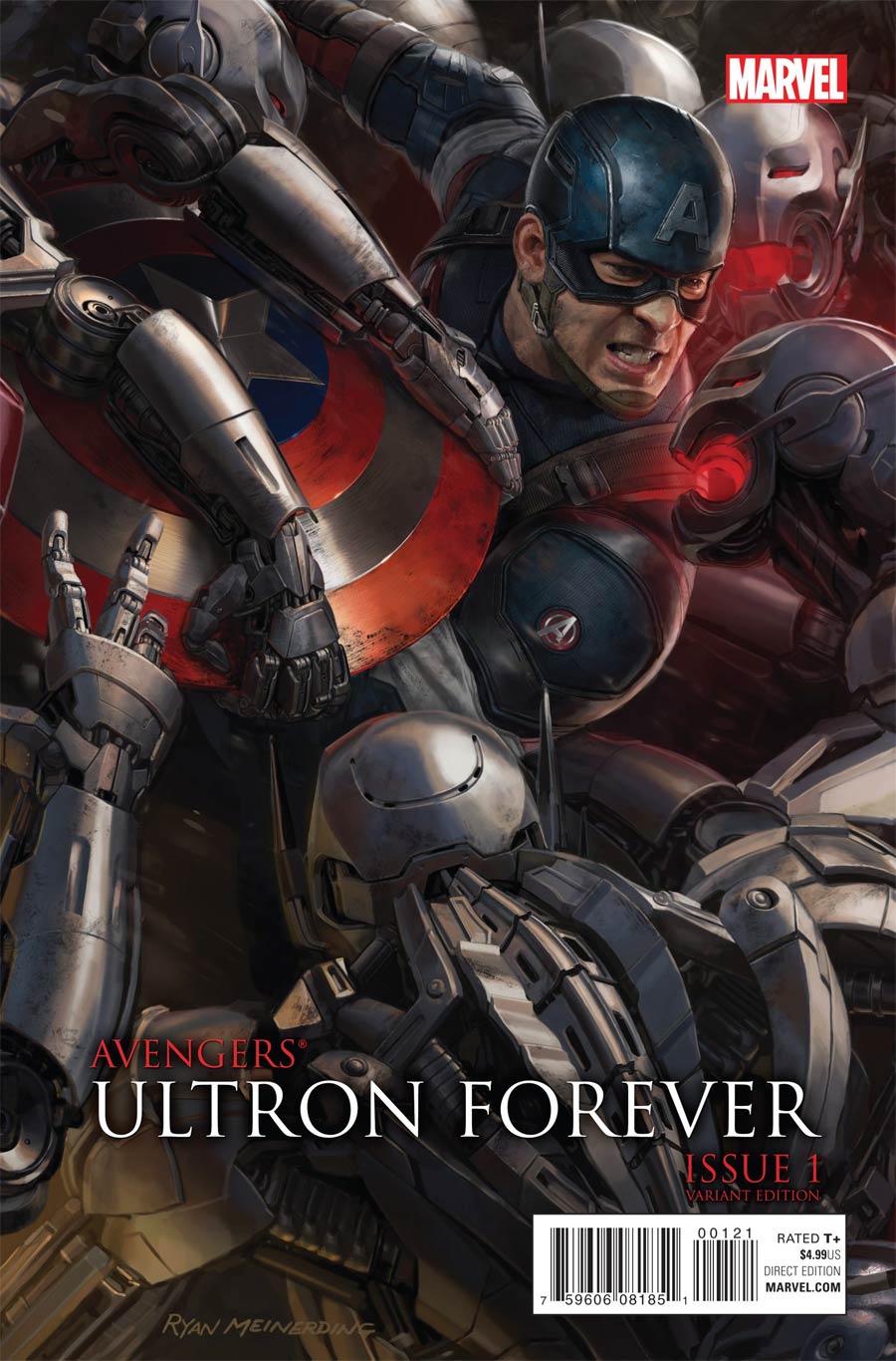 Avengers: Ultron Forever #1 - Ryan Meinerding - Captain America ...