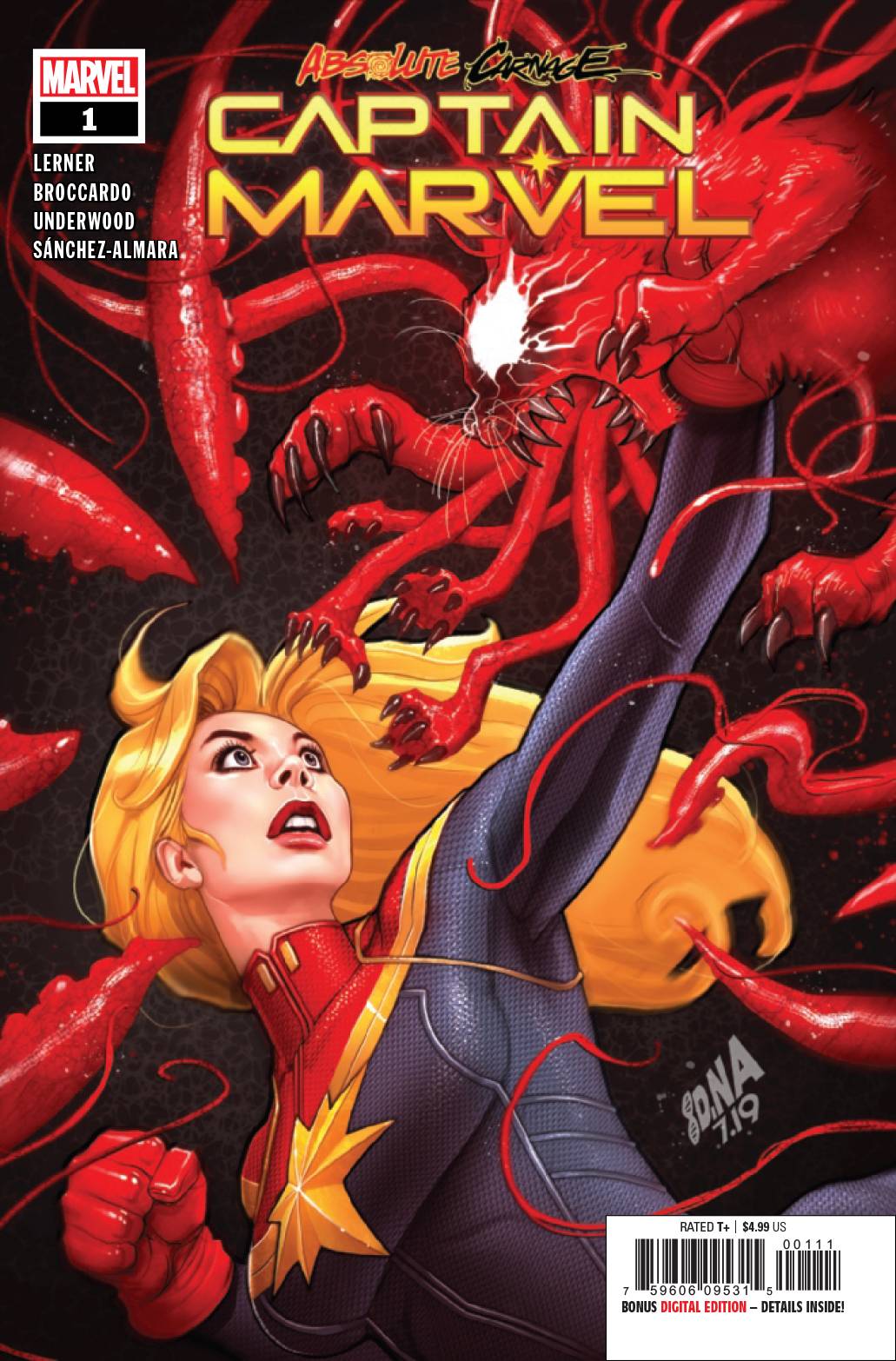 Absolute Carnage Captain Marvel #1 - David Nakayama - Regular - CovrPrice