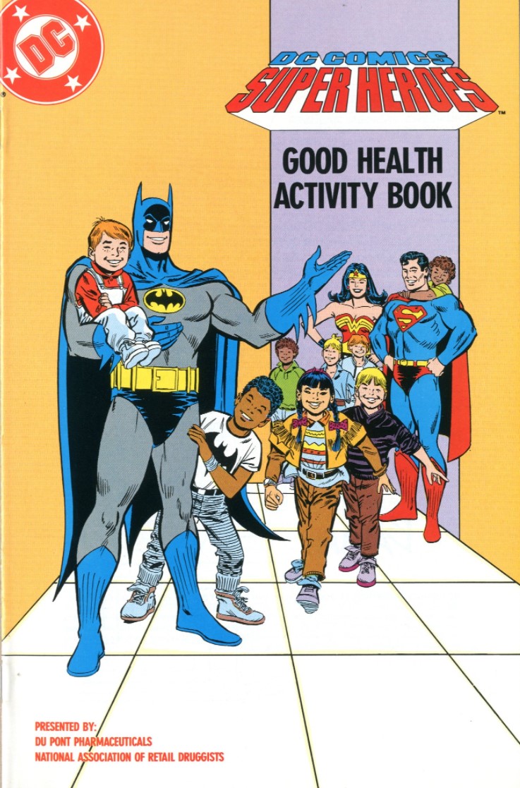 DC Comics Super Heroes Good Health Activity Book #1 (1989)