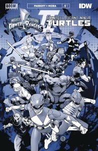 Mighty Morphin Power Rangers / Teenage Mutant Ninja Turtles II Black & White Edition #1 (2023)