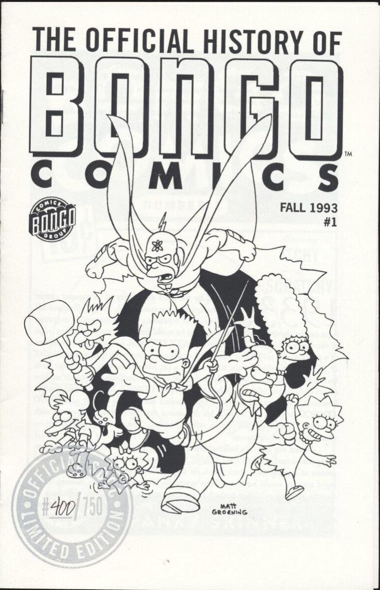 Official History of Bongo Comics Ashcan #1 (1993)