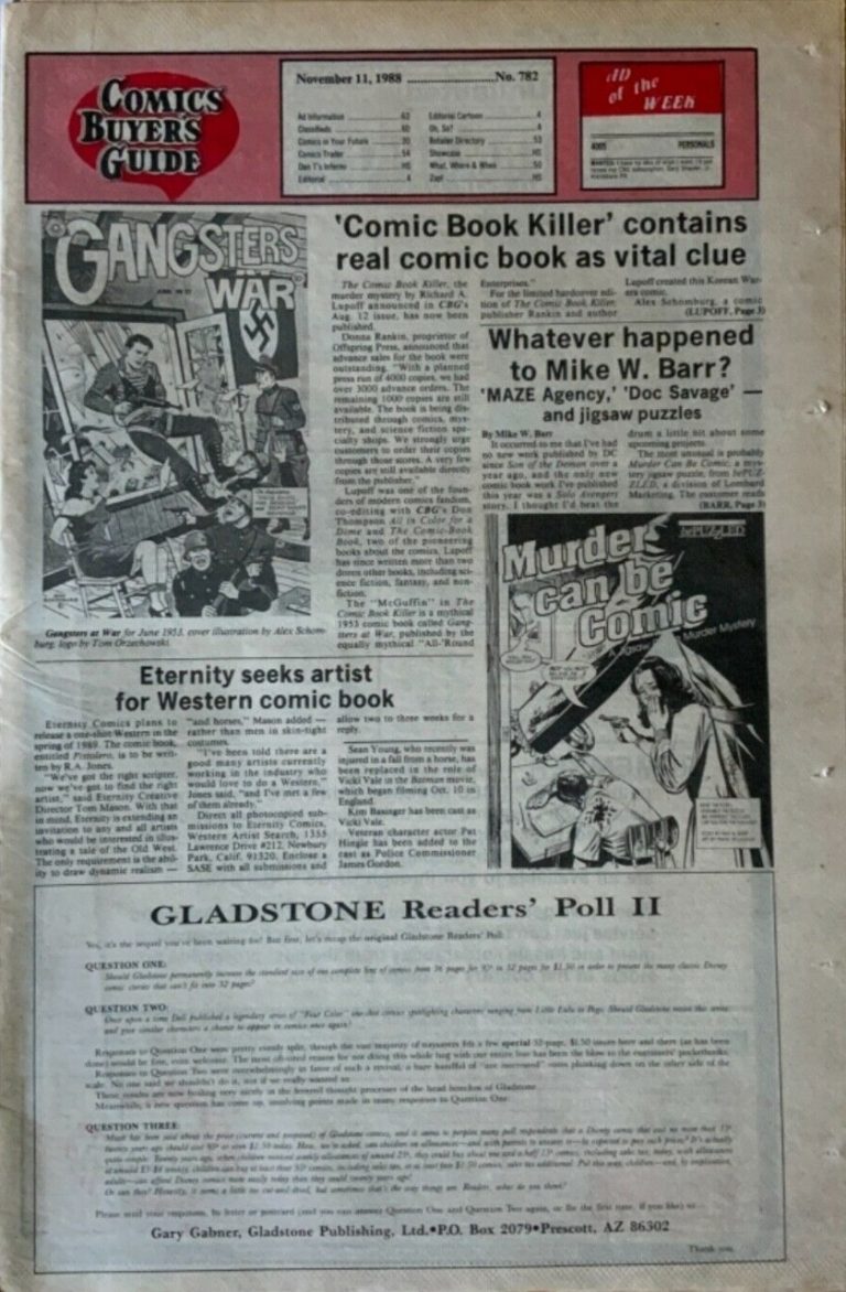 Comics Buyer's Guide #782 (1988)