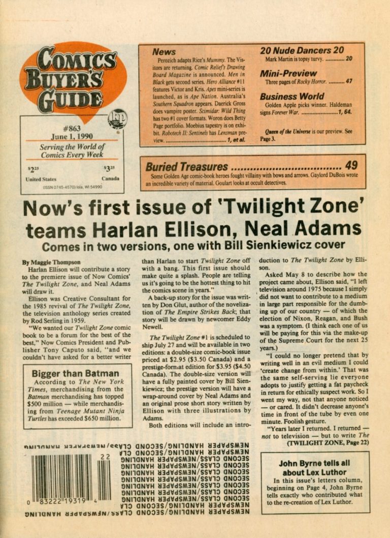 Comics Buyer's Guide #863 (1990)